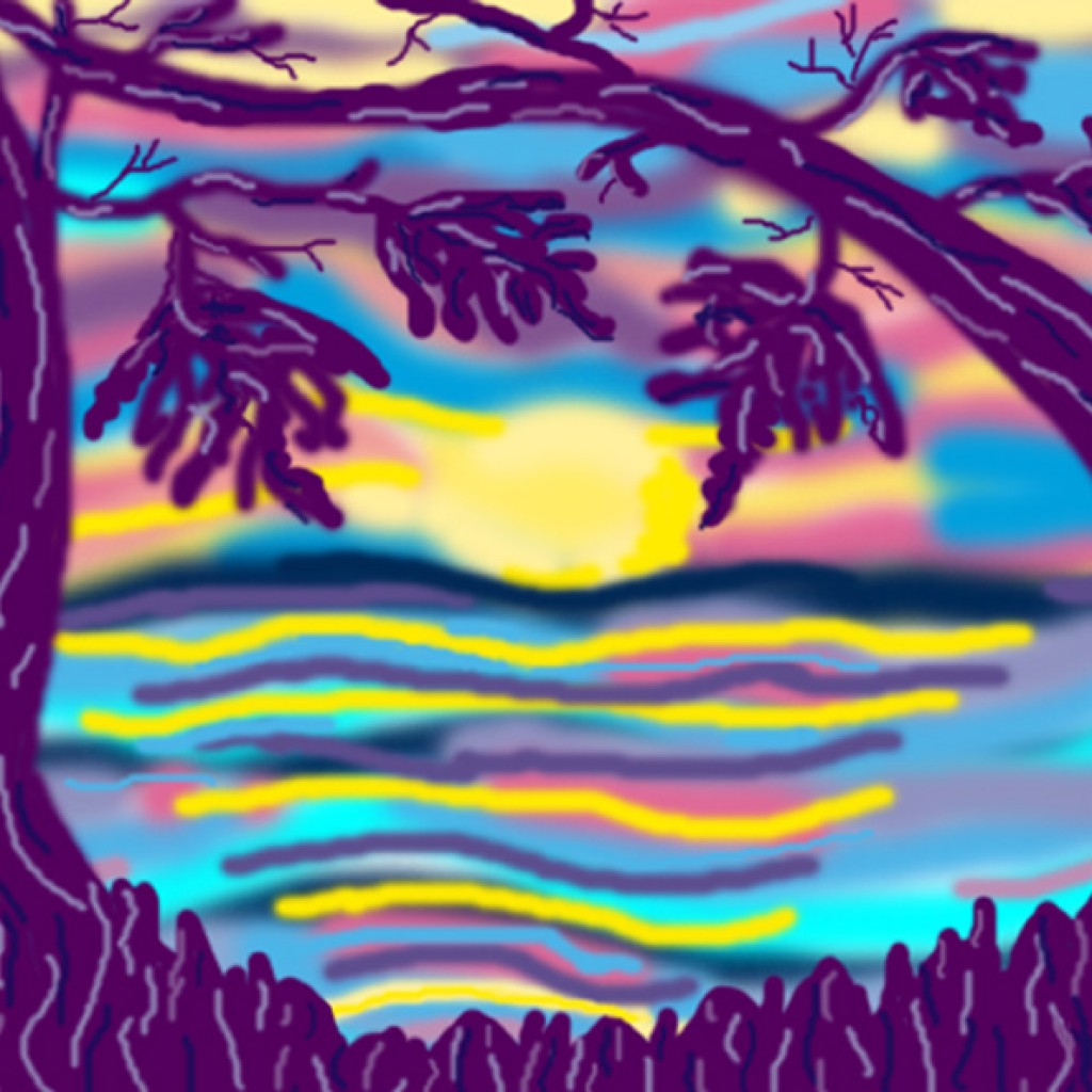 Digital Sunset Painting